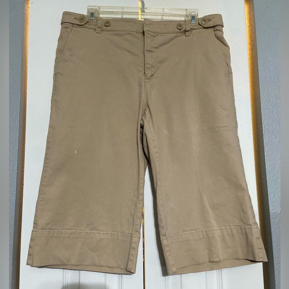 Nine West Pants - Nine West separates ladies size 10 tan Bermuda long shorts
